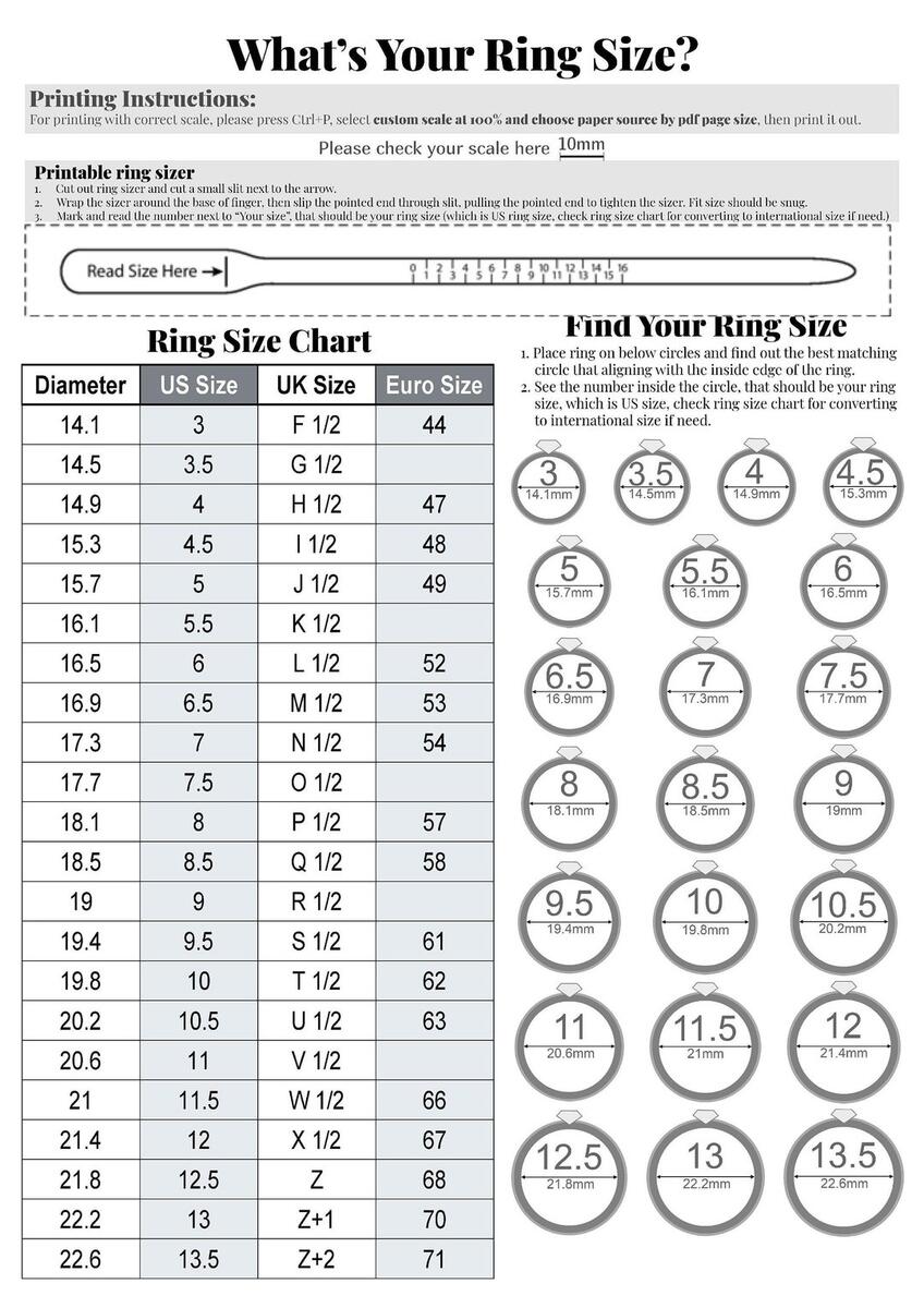 Measure Ring Sizer For Women Buy Printable Ring Sizer With International Size Chart Instant Download Online Measure Ring Sizer For Women Buy Printable Ring Sizer With International Size Chart Instant Download Online