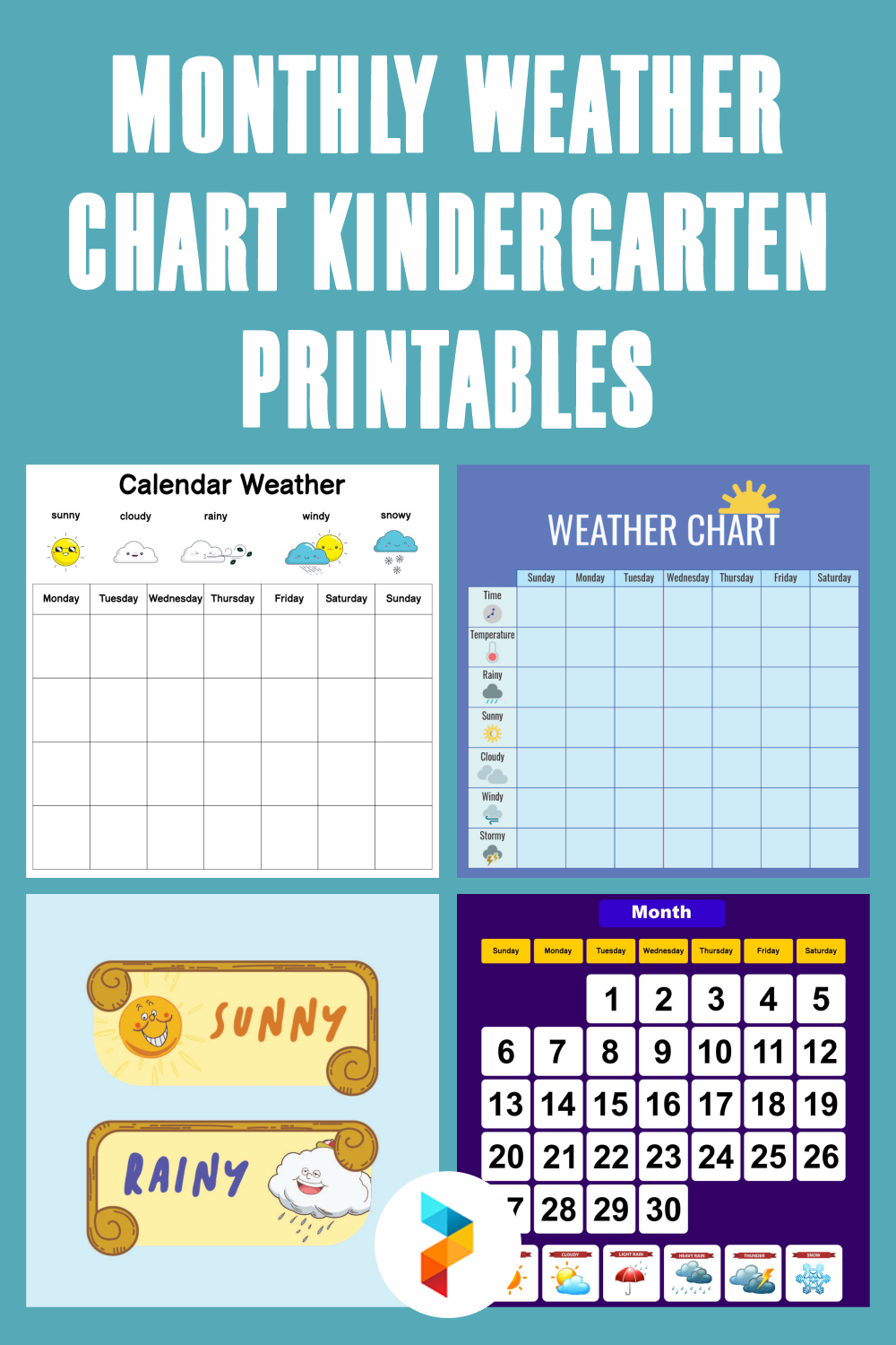Monthly Weather Chart Kindergarten 10 Free PDF Printables Printablee