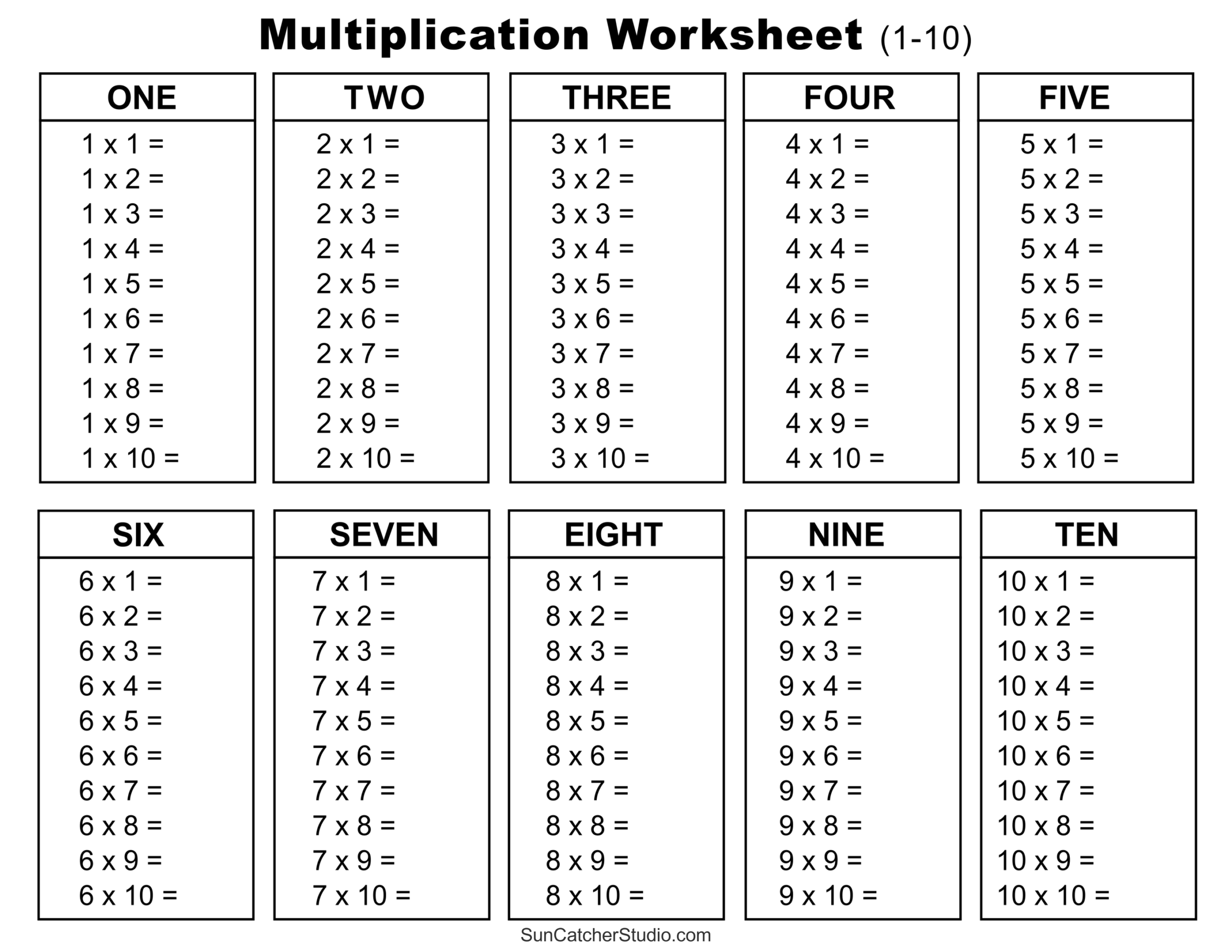 Multiplication Charts PDF Free Printable Times Tables Free Printables Lettering SVG Files Tools Apps Free Multiplication Chart Printable Paper Trail Design