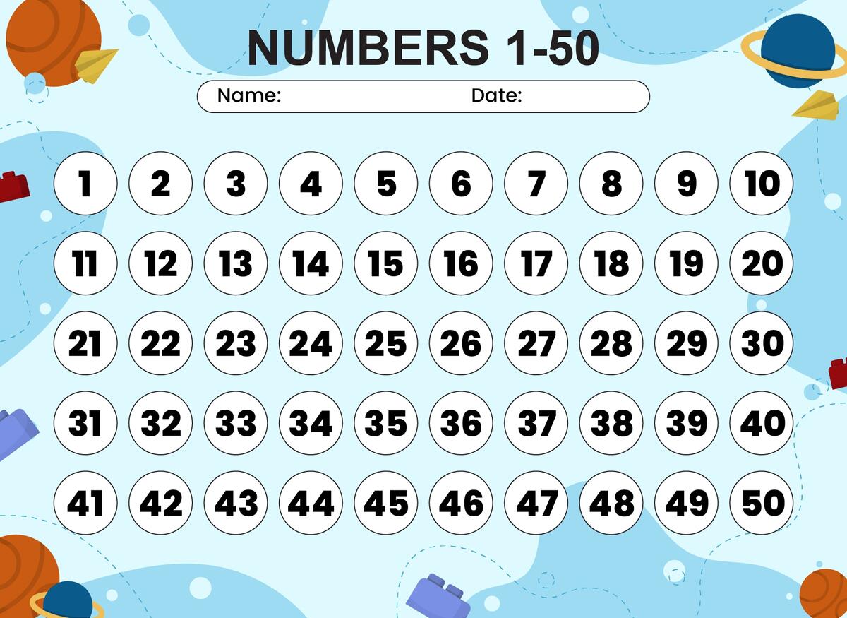 Number Grid 1 50 10 Free PDF Printables Printablee Number Grid 1 50 10 Free PDF Printables Printablee