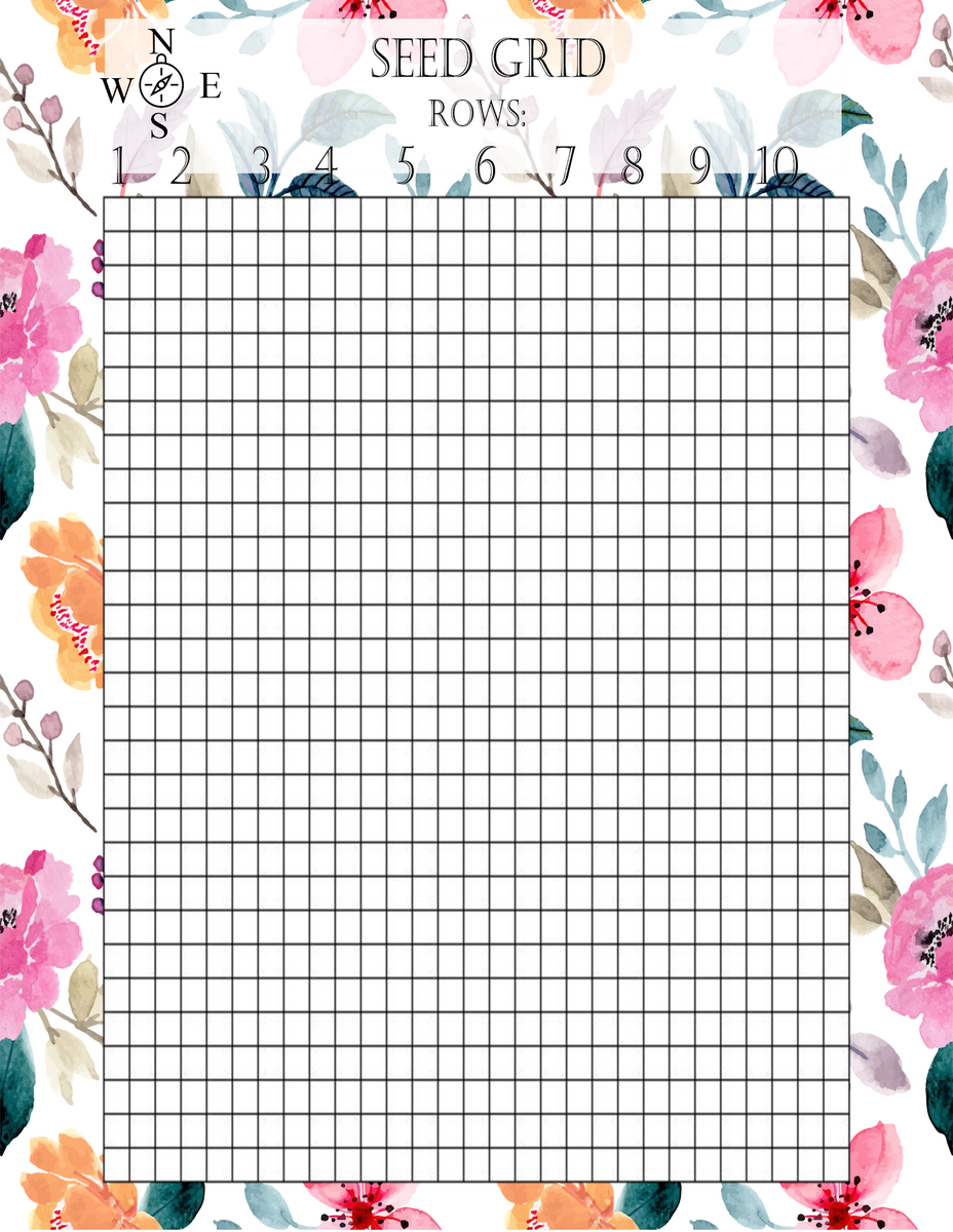Our Hopeful Home Free Seed Grid Printable And Seed Planting Chart Ideas