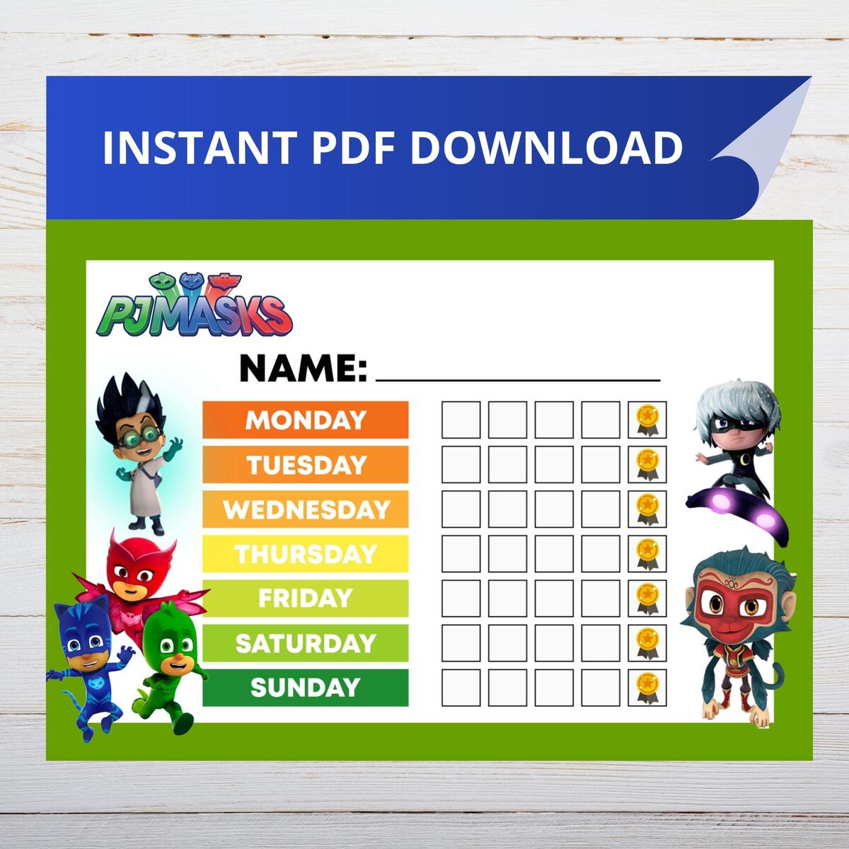 PJ Masks Potty Training Chart PJ Masks Reward Chart Etsy PJ Masks Potty Training Chart PJ Masks Reward Chart Etsy