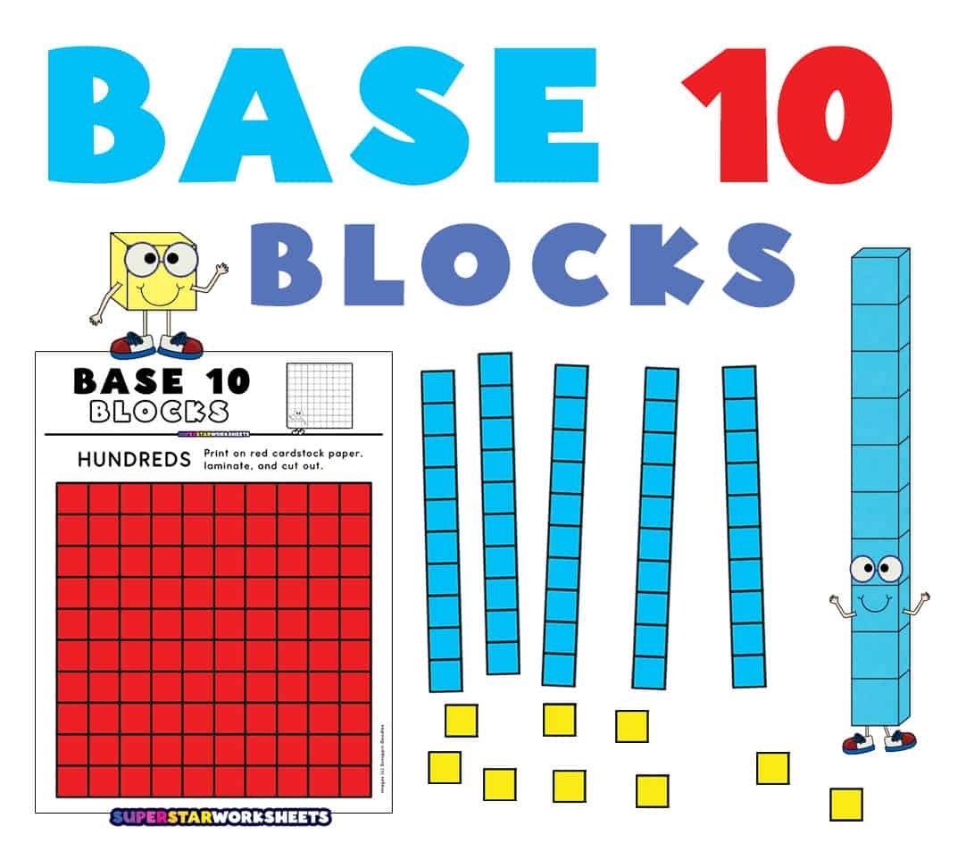 Printable Base 10 Blocks Superstar Worksheets Base 10 Blocks Printable Printable Party Favors