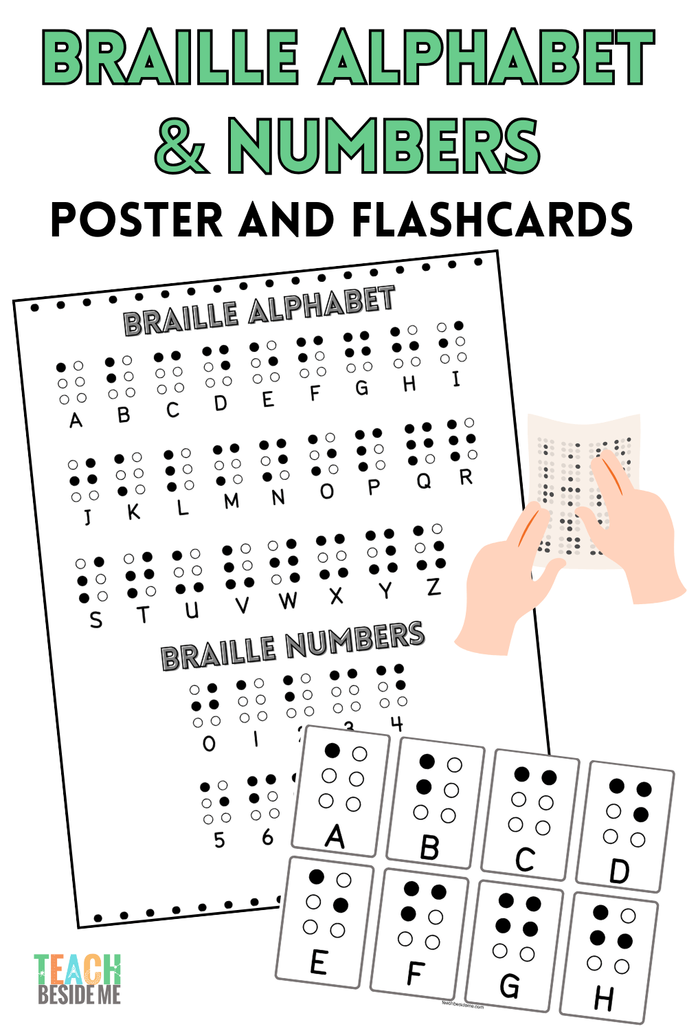 Printable Braille Alphabet And Numbers Chart Teach Beside Me Braille Alphabet Chart Sets Classroom Homeschool Posters Braille ABC Chart Set Montessori Poster Classroom Wall Art Instant Download Etsy