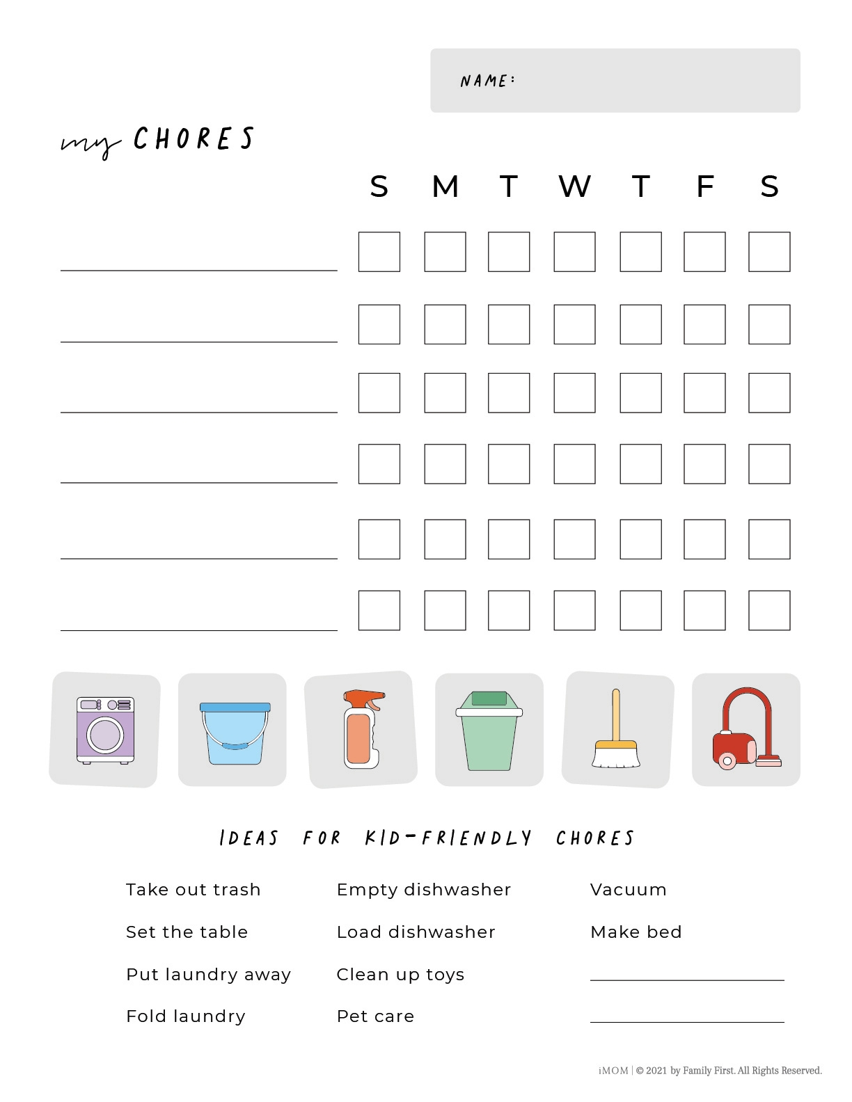 Printable Chore Chart For Kids IMOM Free Customizable Chore Chart Templates To Print Canva
