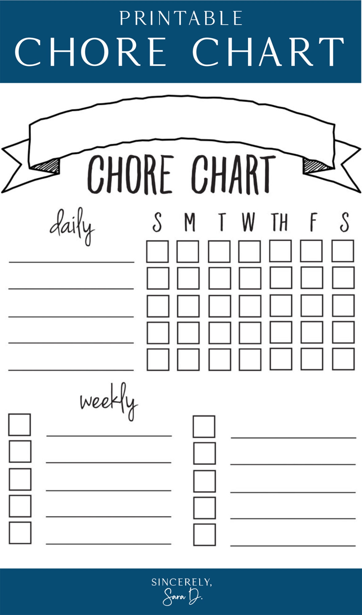 Printable Chore Chart Sincerely Sara D Home Decor DIY Projects Free Customizable Chore Chart Templates To Print Canva