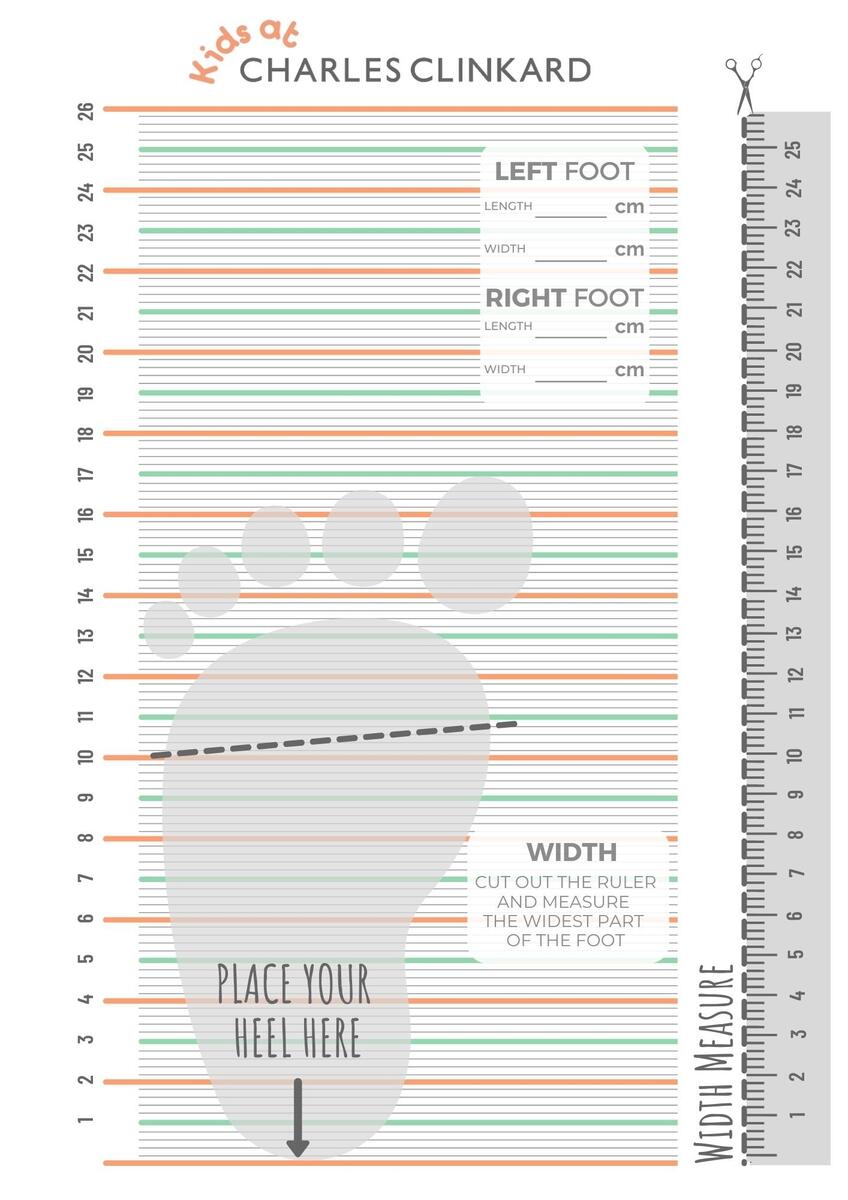 Printable Foot Size Measurement Conversion Child 039 S Foot Measuring Chart Printable Shoe Baby Children 039 S Foot Size Chart Printable Baby Foot Measure Chart Infant Shoe Chart Toddler Infant