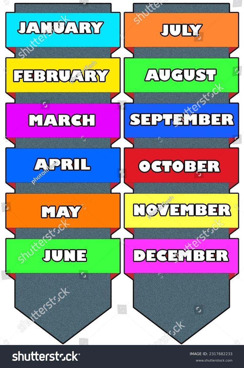 Free Printable Months Of The Year Charts PDF Number Dyslexia