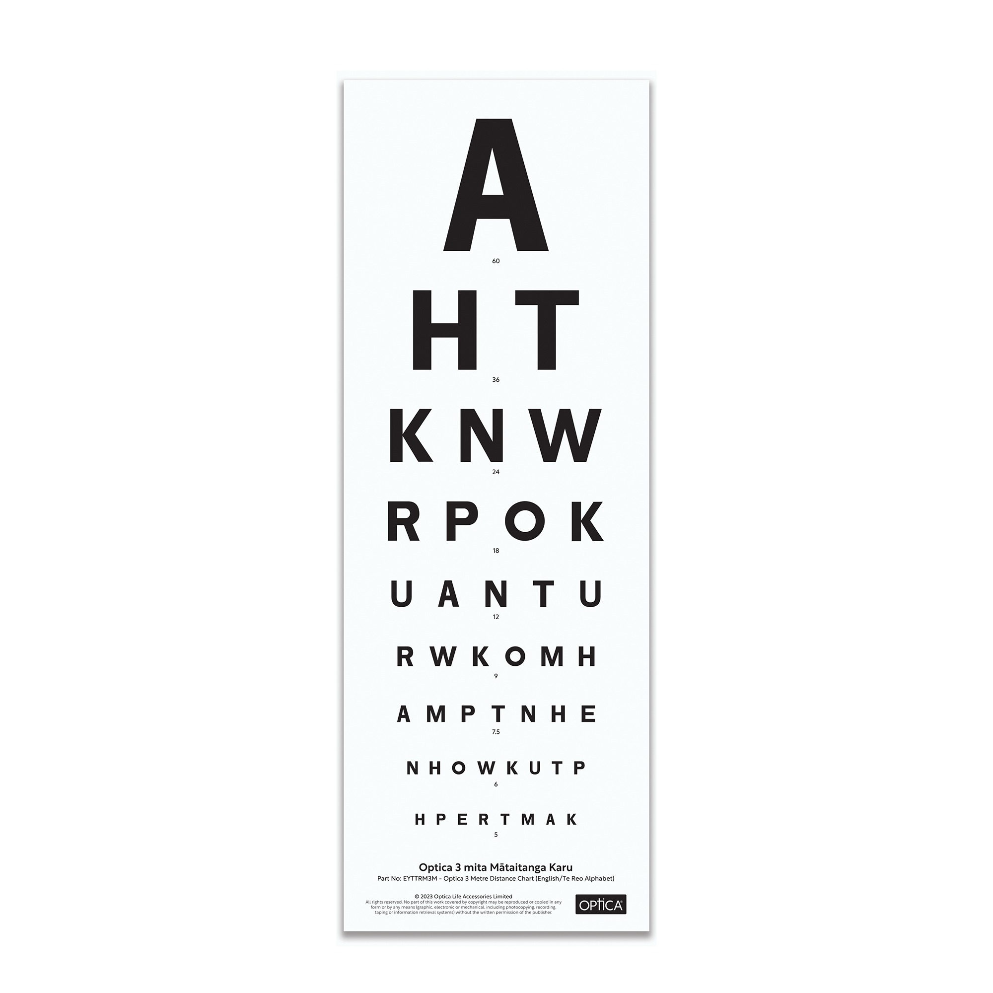 Printable Reading Glasses Eye Chart Optica 3M Distance Chart English Te Reo Alphabet Optica Printable Reading Glasses Eye Chart Optica 3M Distance Chart English Te Reo Alphabet Optica