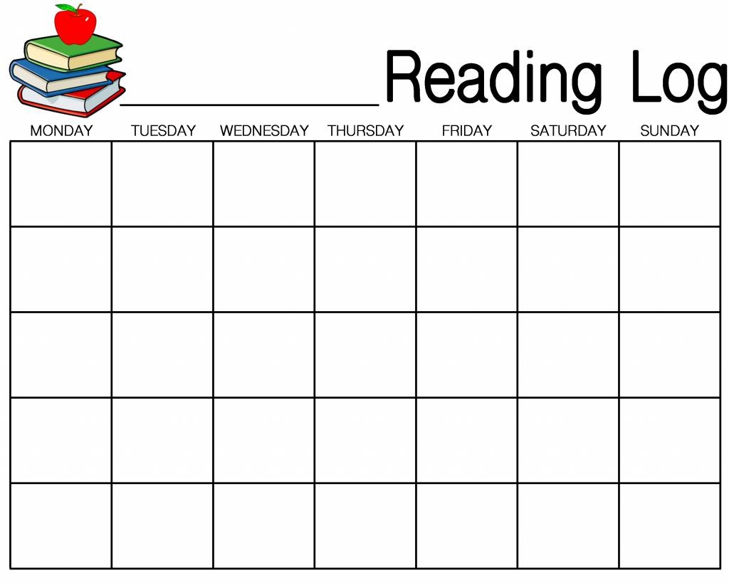 Printable Reading Log She Liz