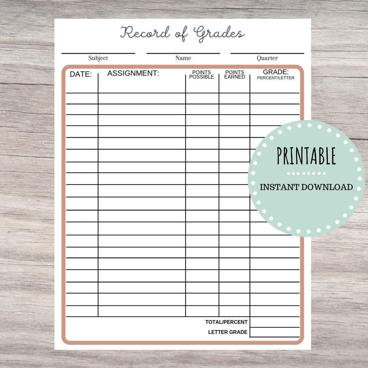 Free Custom Printable Homeschool Report Card Templates Canva