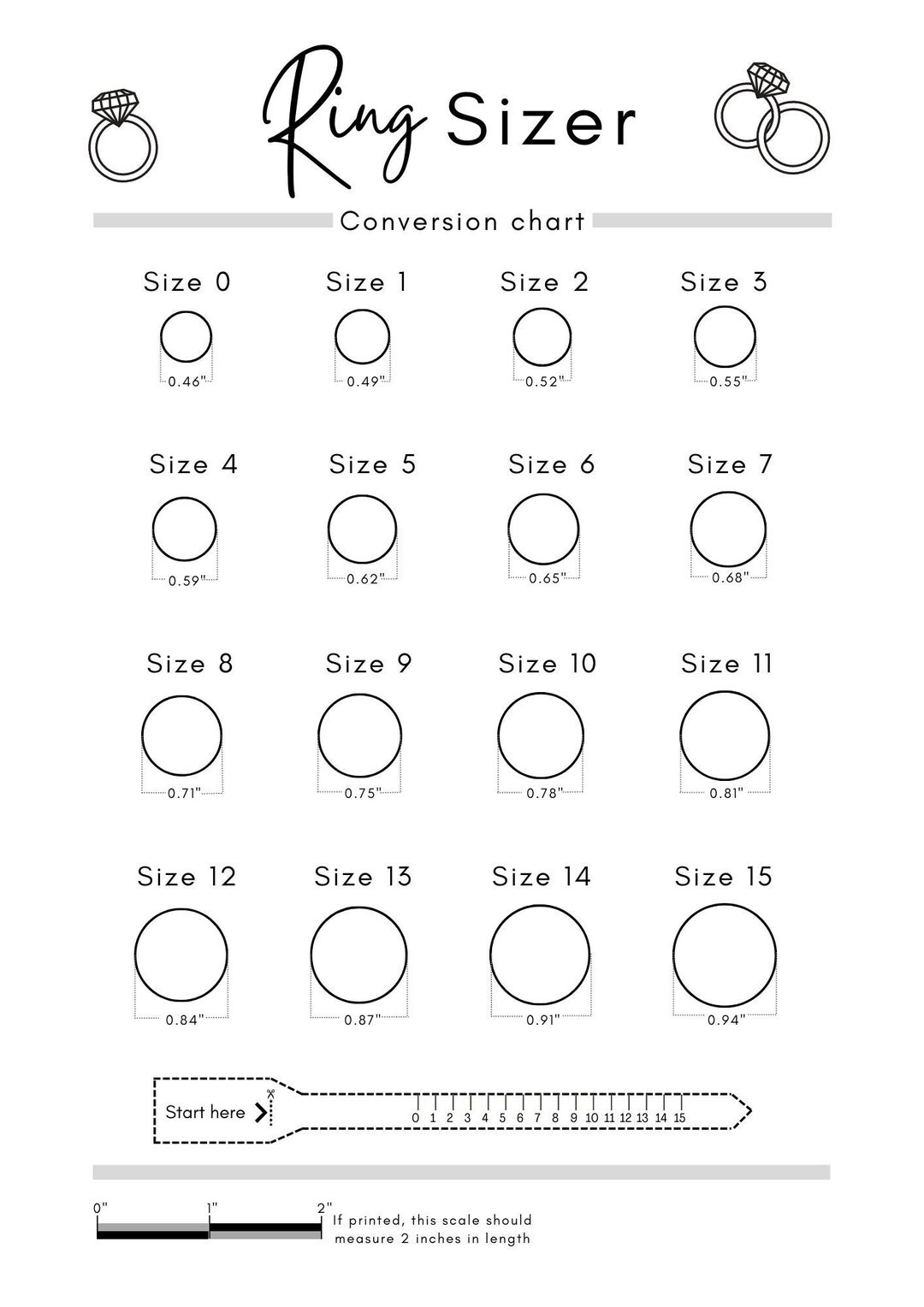 Printable Ring Sizer Ring Size Inches Printable Measuring Tool International Ring Size Chart Measure Ring Size Instant Download Etsy Israel Printable Ring Sizer Ring Size Inches Printable Measuring Tool International Ring Size Chart Measure Ring Size Instant Download Etsy Israel