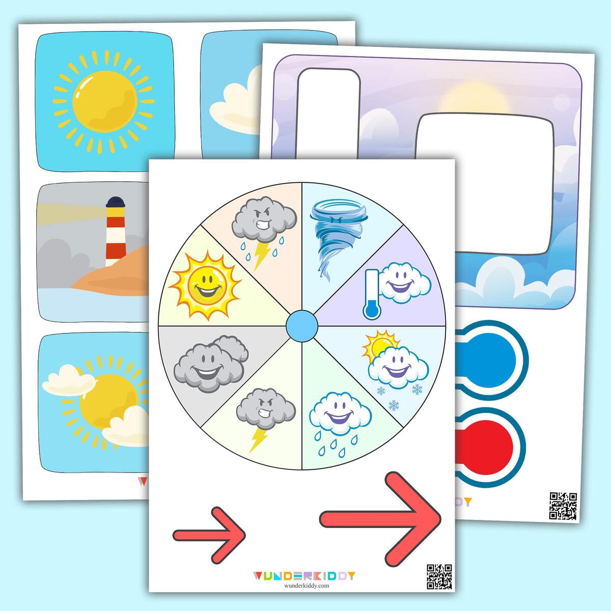 Printable Today S Weather Display Chart For Kindergarten