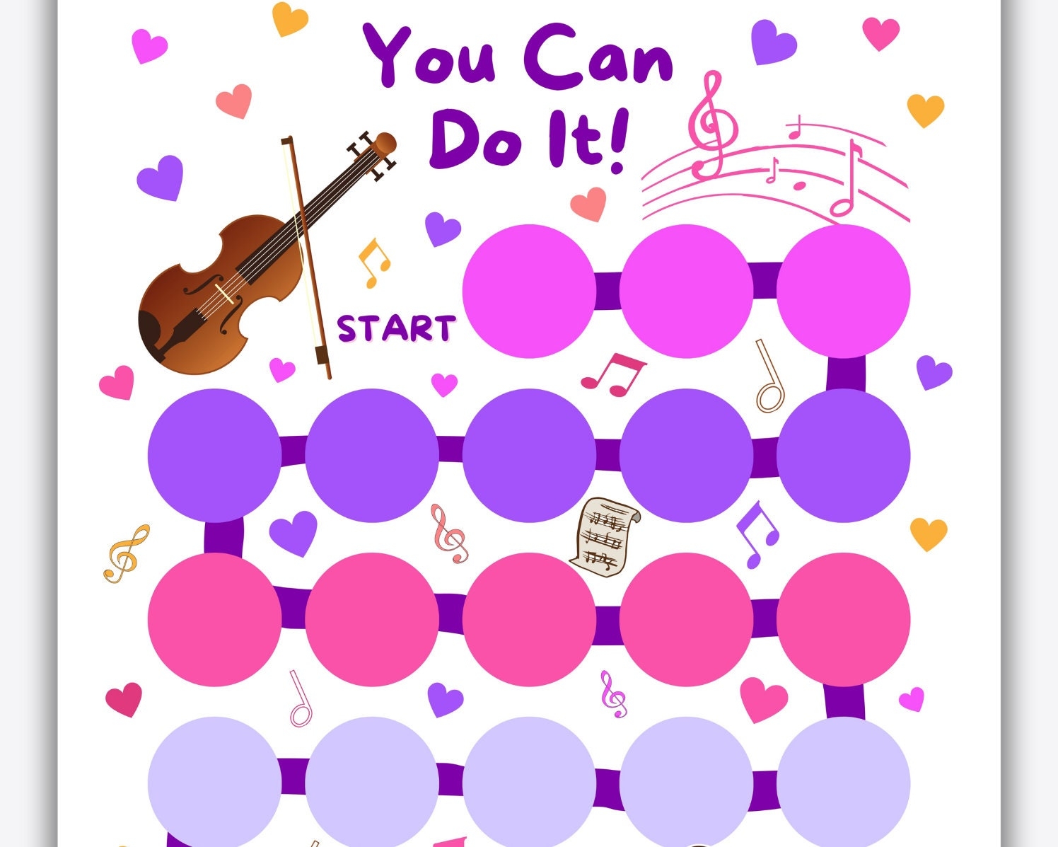 Violin Practice Chart Download Printable PDF Templateroller