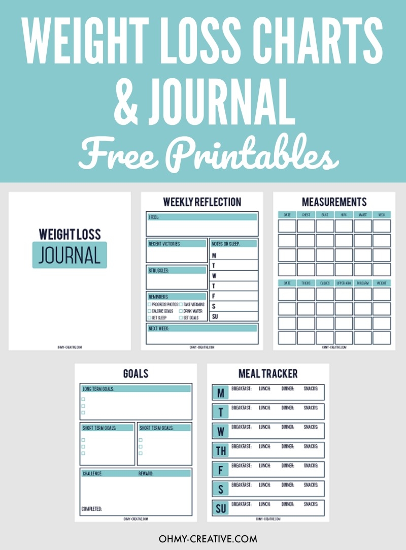 Printable Weight Loss Chart And Journal For Weight Loss Success Oh My Creative Printable Weight Loss Chart And Journal For Weight Loss Success Oh My Creative