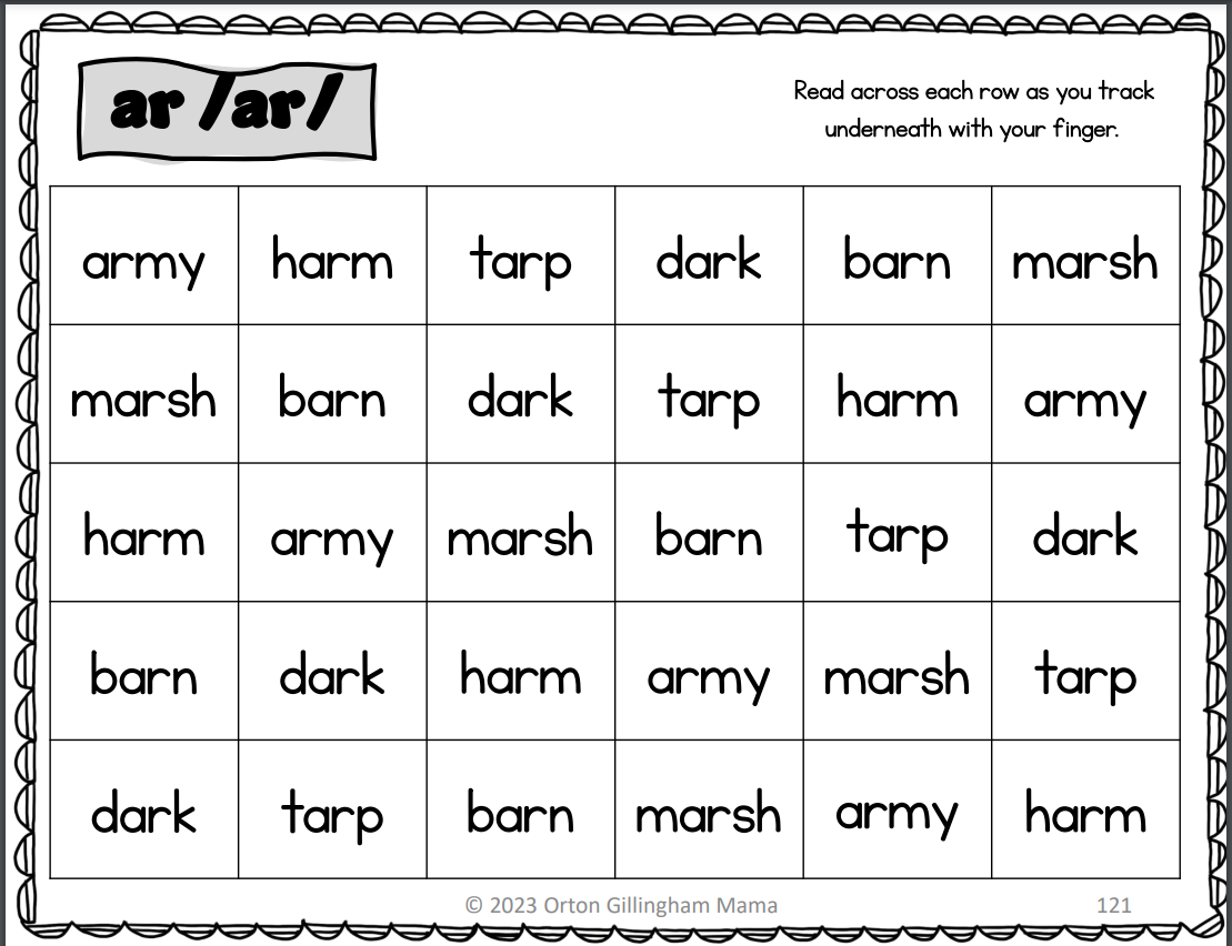 Reading Fluency Grids And Phonics Decodable Sentences Orton Gillingham Mama