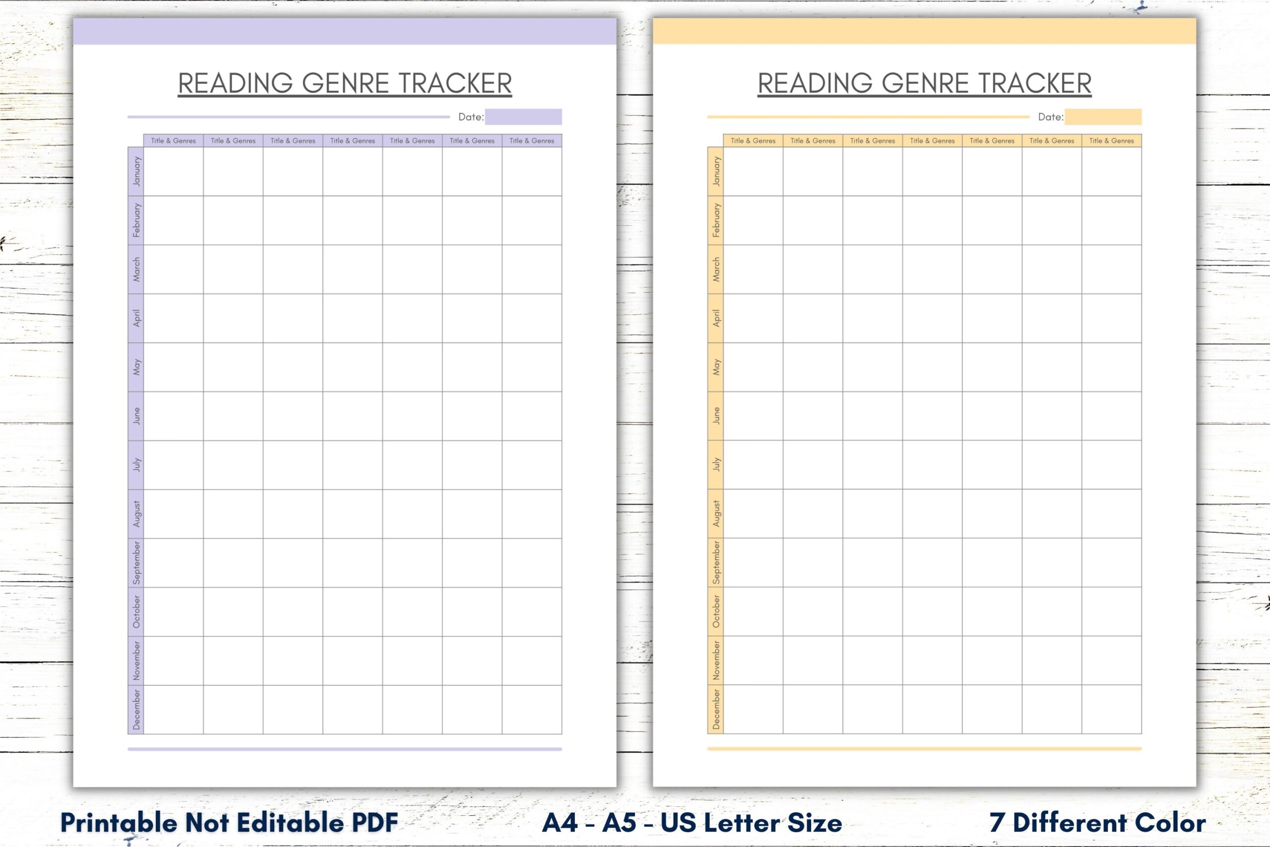 Reading Genre Tracker Printable Template Reading Genre Chart Reading Log Book Tracker Reading Genre Sheet Reading Journal Book Genres Etsy