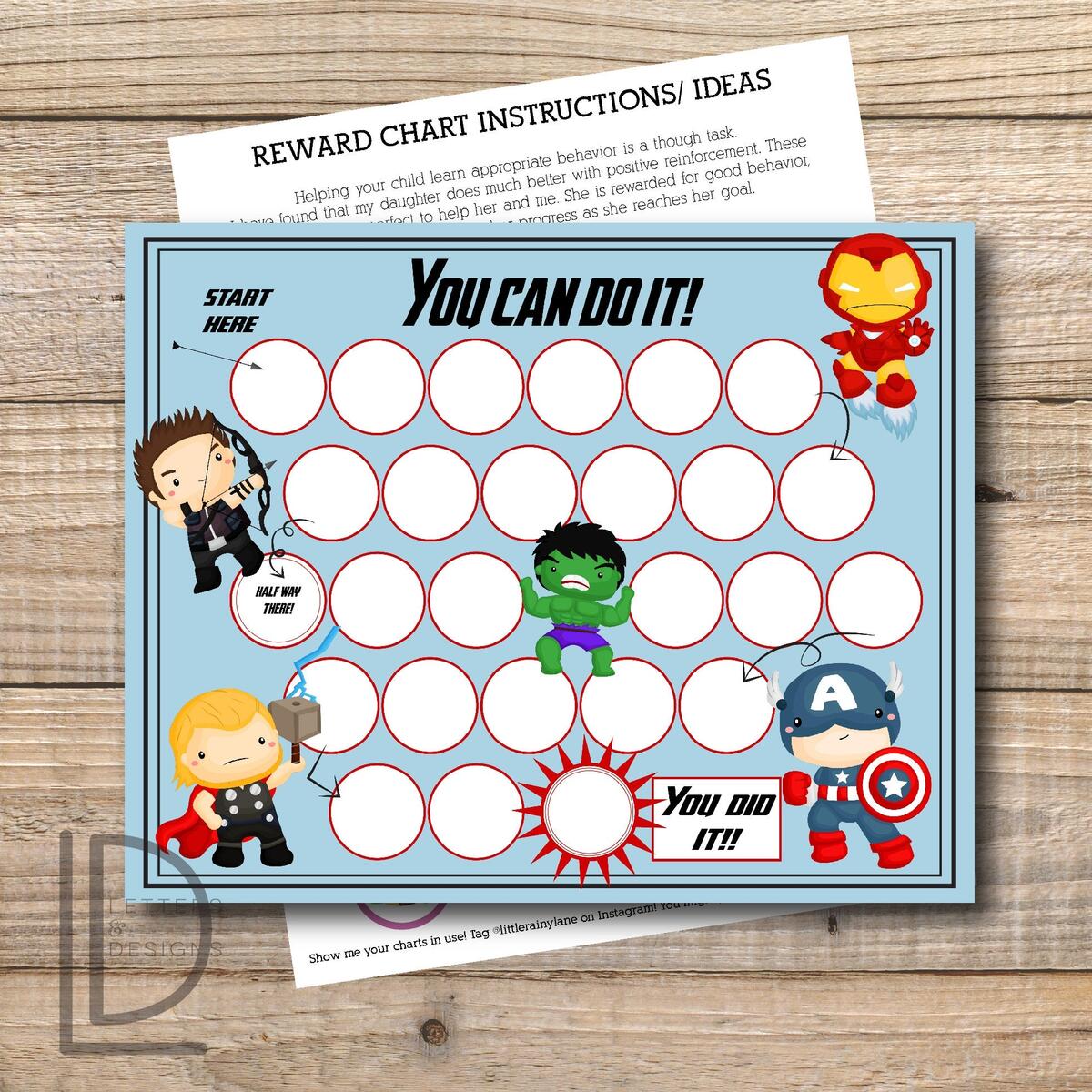 Printable Reward Chart Superhero Reward Chart Superhero Potty Chart Superhero Behavior Chart DIY Hero Rewards Chart Etsy