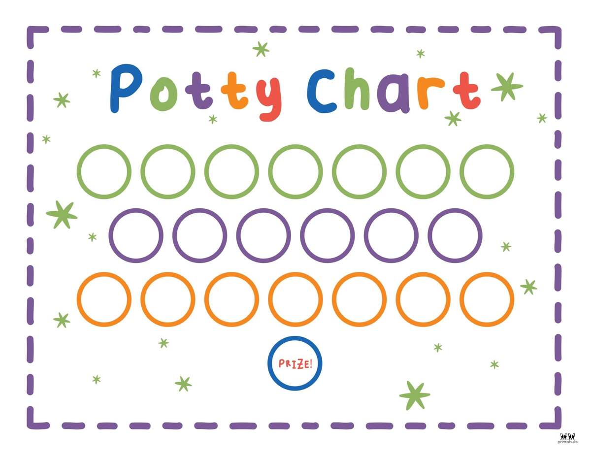 Free Printable Potty Training Chart Free Instant Download
