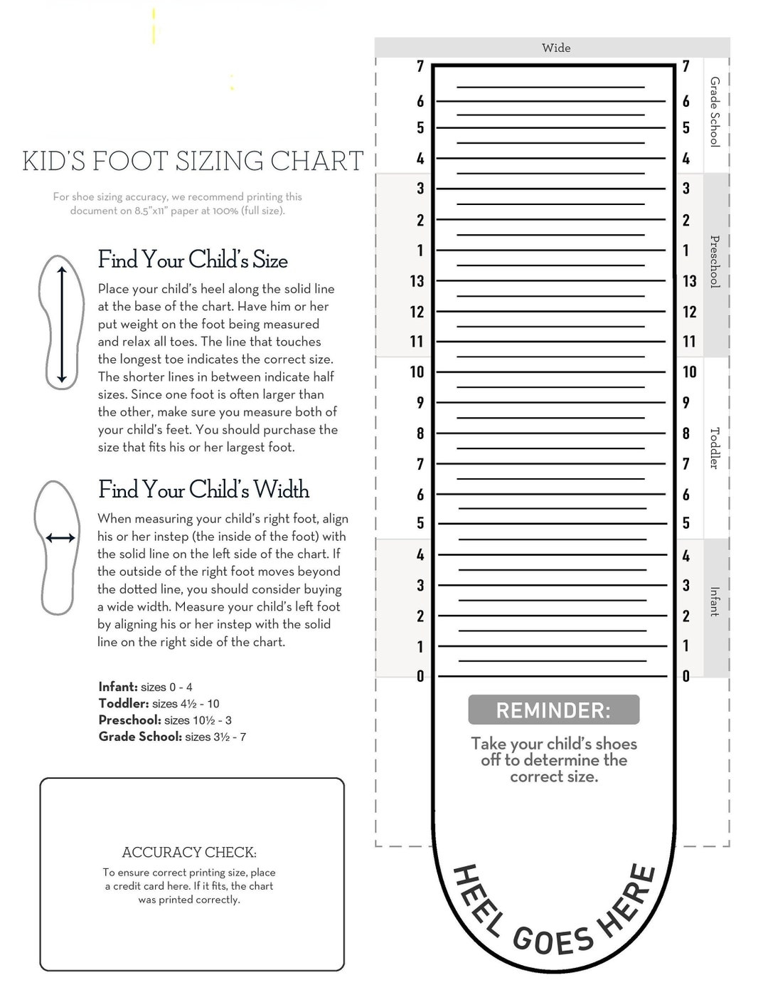 Shoe Sizer Printable Shoe Size Chart Printable Shoe Sizing Chart Foot Measurement Chart Shoe Conversion Sizing Chart Infant 10 Shoe Size Printable Shoe Sizing Chart Boys Shoe Size Chart Sales