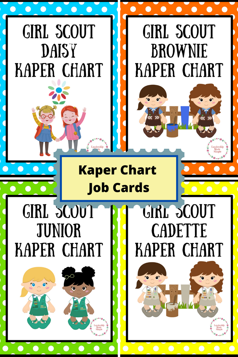 Simple Girl Scout Kaper Charts Troop Leader Simple Girl Scout Kaper Charts Troop Leader