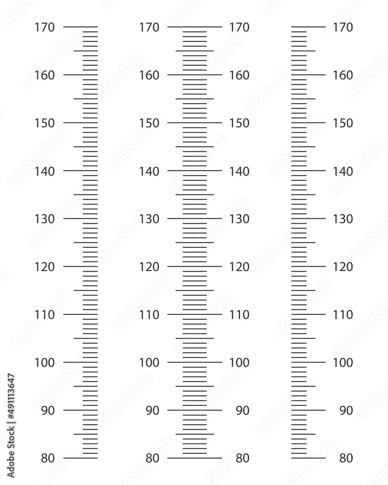 Stadiometer Scale Set From 80 To 170 Cm Kids Height Chart Template For Wall Growth Stickers Isolated On White Background Vector Graphic Illustration Stock Vector Adobe Stock Stadiometer Scale Set From 80 To 170 Cm Kids Height Chart Template For Wall Growth Stickers Isolated On White Background Vector Graphic Illustration Stock Vector Adobe Stock