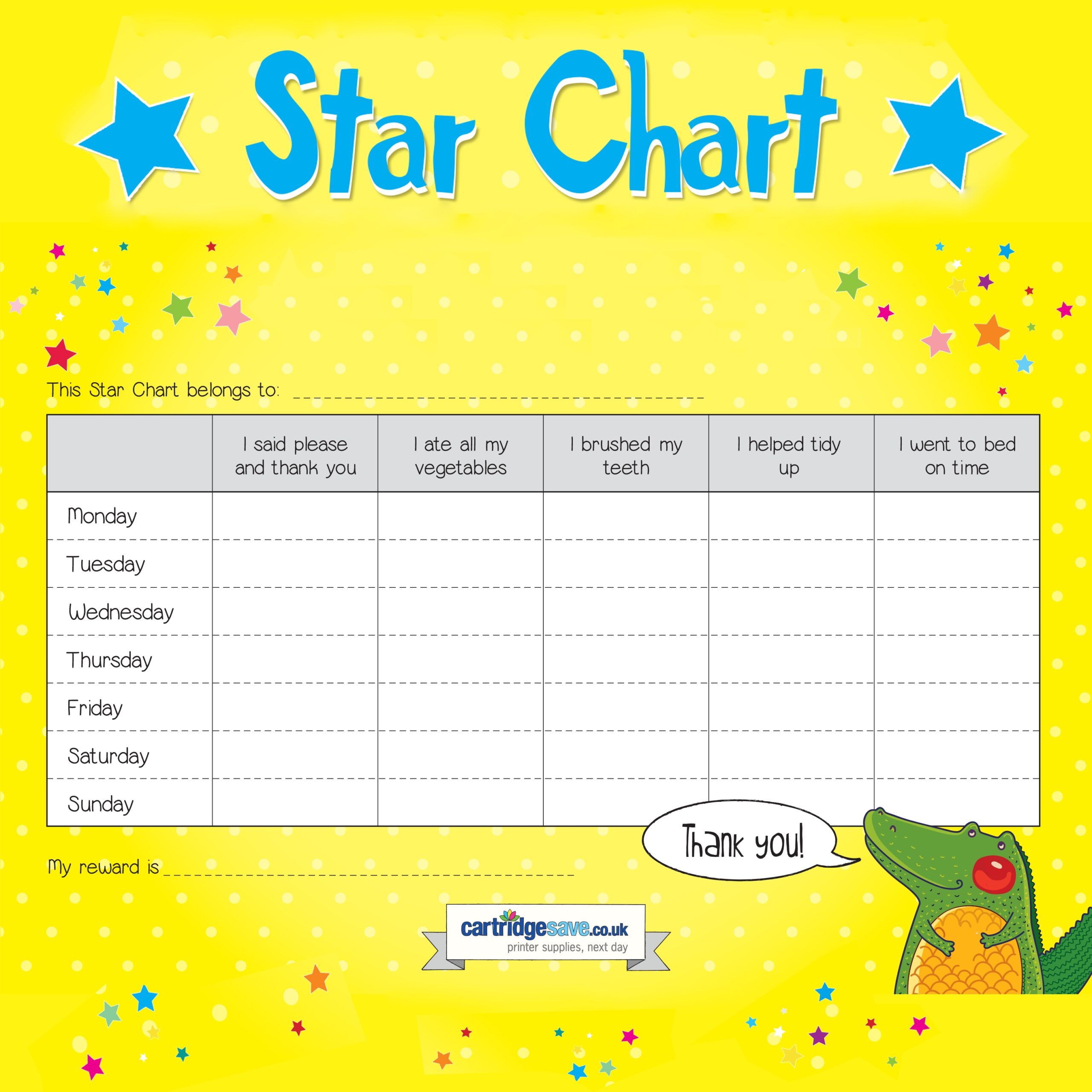 Star Chart Happy House Cartridgesave Free Printable Customizable Reward Chart Poster Templates Canva