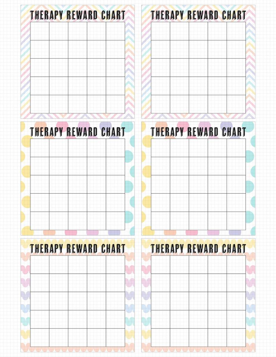 Therapy Tracker Chart Printable Rewards Chart Speech Therapy Occupational Therapy Rewards Behavior Tracking Cards Etsy