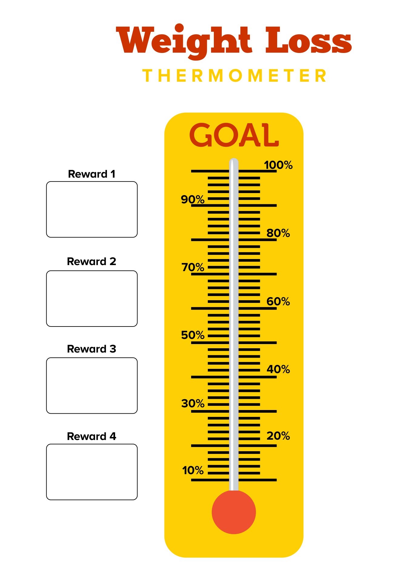 Weight Loss Thermometer 10 Free PDF Printables Printablee Weight Loss Thermometer 10 Free PDF Printables Printablee