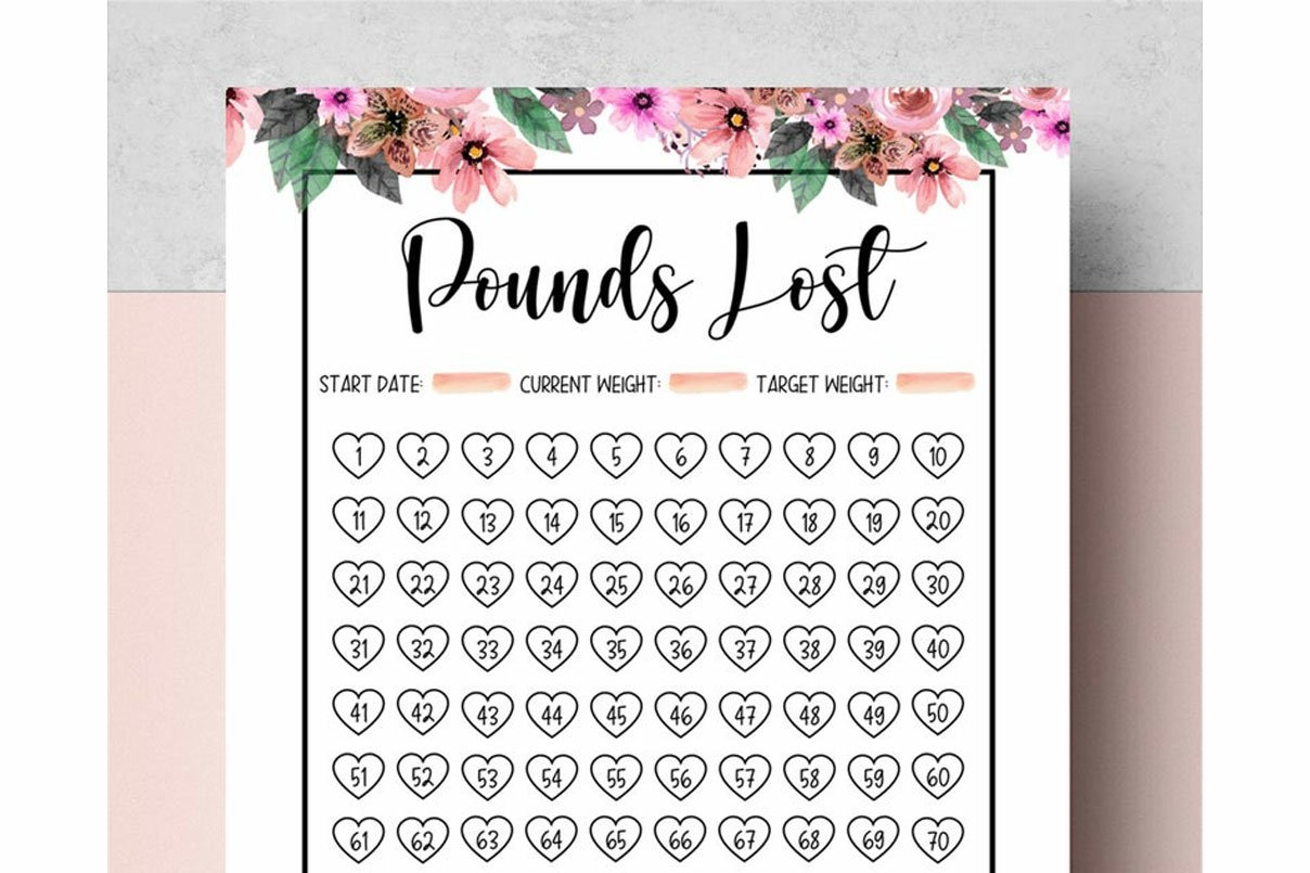 Weight Loss Tracker 100 Lbs Kg 1368092