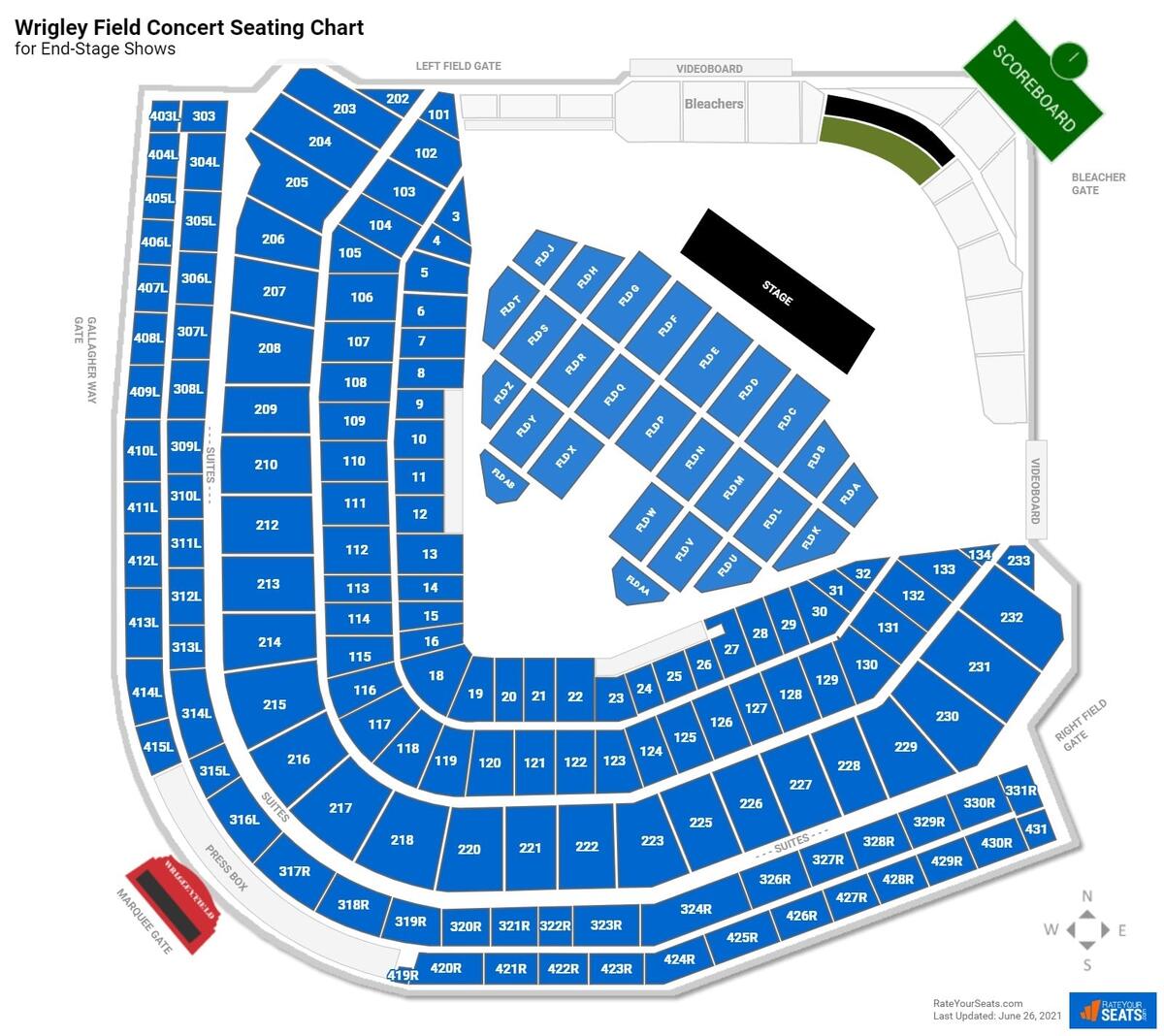 Wrigley Field Seating Charts RateYourSeats