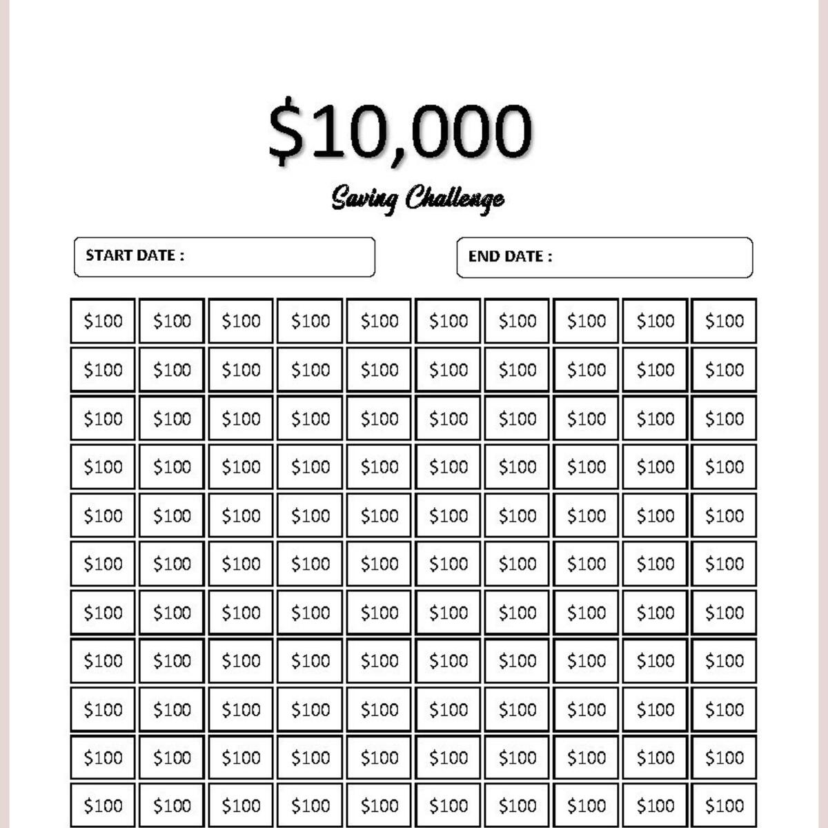 Save 10000 Savings Log Save 10000 In 52 Weeks Money Challenge 52 Week Saving Challenge Saving Challenge Savings Chart Savings Challenge Etsy Israel