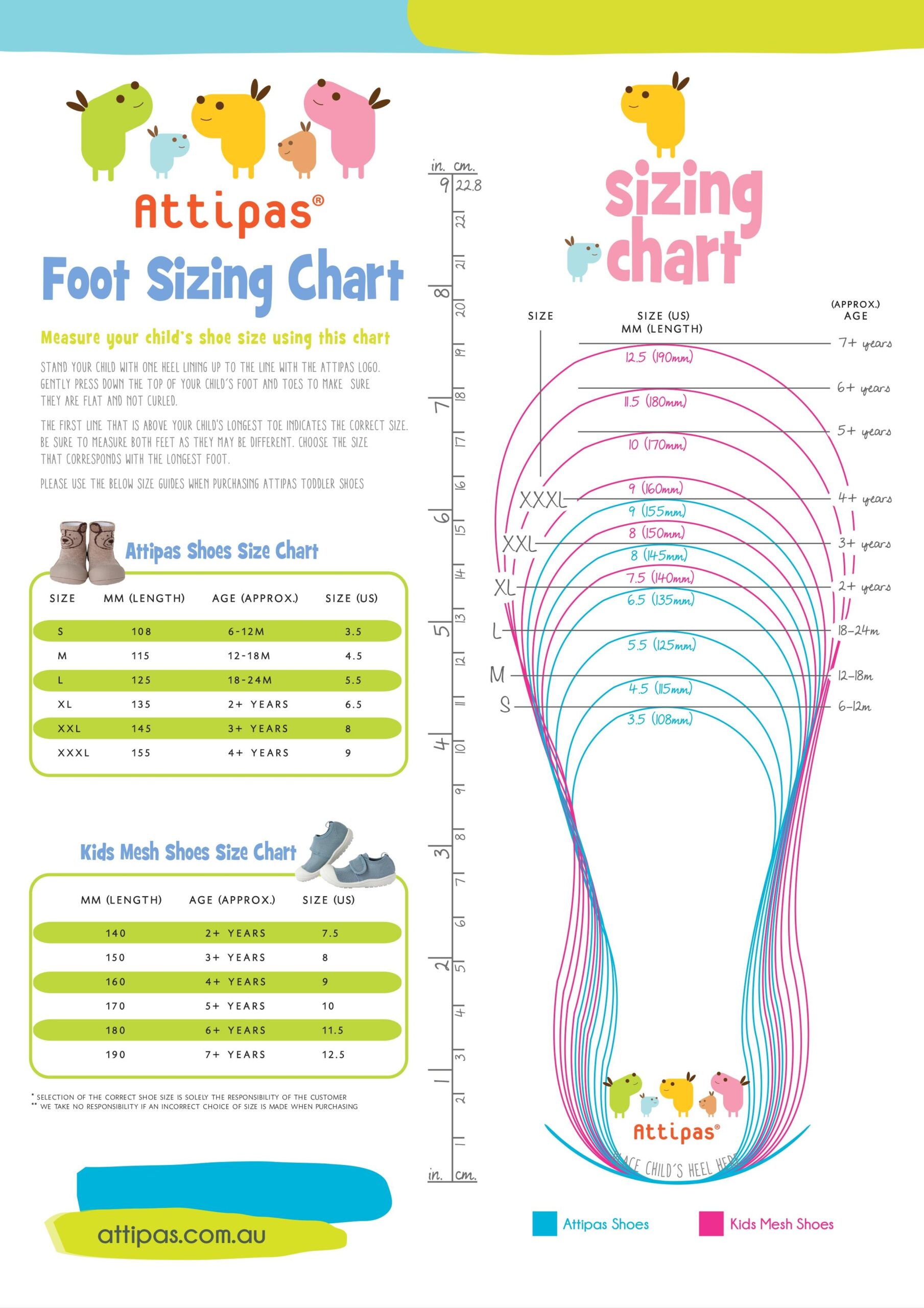 Chart Printable Children Foot Size By Age Childrens Shoe Guide Measure Baby Infant Shoe Size Chart