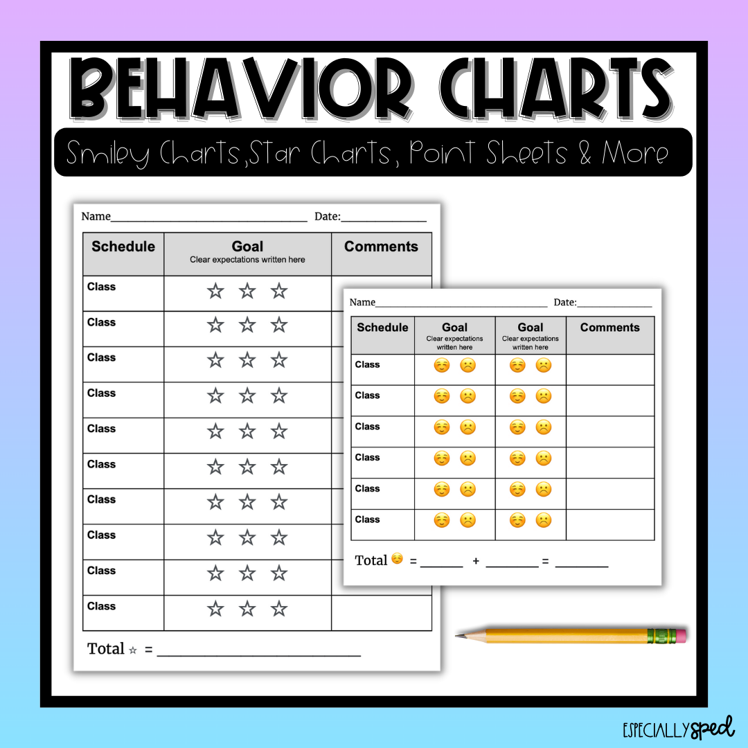 19 Printable Behavior Chart Templates For Kids TemplateLab