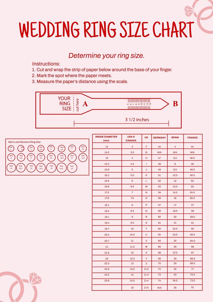 Free Printable Ring Ring Sizer For Women Printable Free Ring Sizer Online Wedding Ring Sizing Chart Free Printable Ring Ring Sizer For Women Printable Free Ring Sizer Online Wedding Ring Sizing Chart