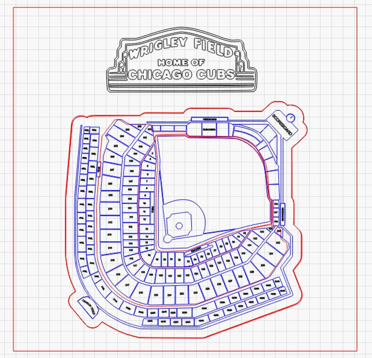 Laser Digital Cut File Wrigley Field Cubs Stadium Digital Files Included Digital File Only Etsy Laser Digital Cut File Wrigley Field Cubs Stadium Digital Files Included Digital File Only Etsy