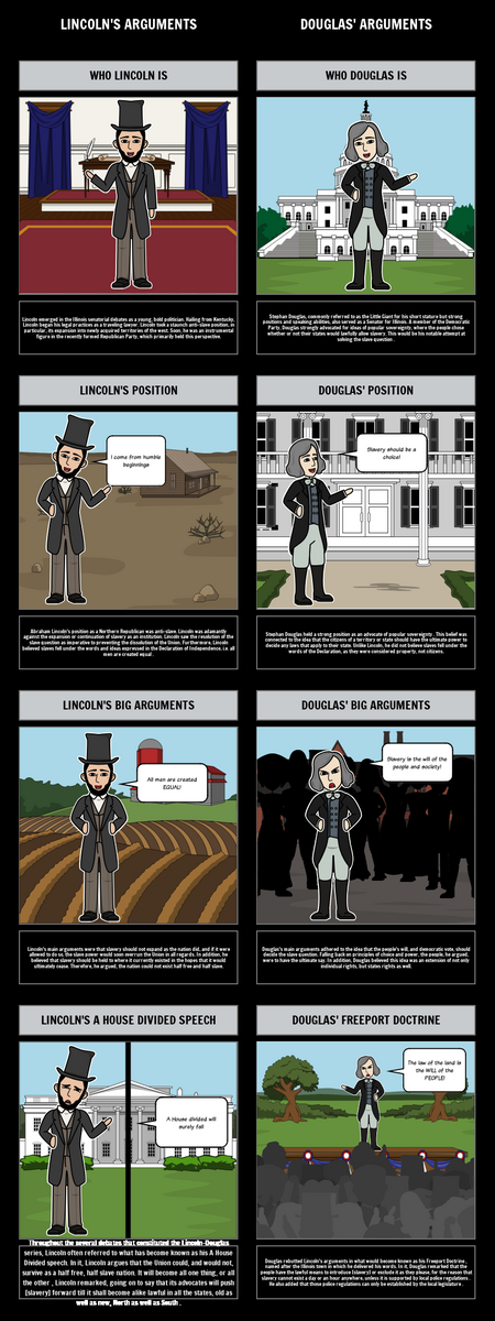 Lincoln Douglas Debates Storyboard That Lesson Plans