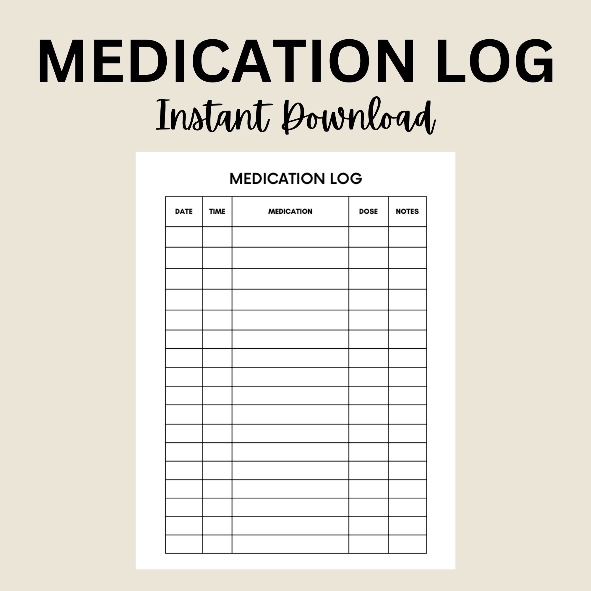 Free Medication List Templates For Patients And Caregivers